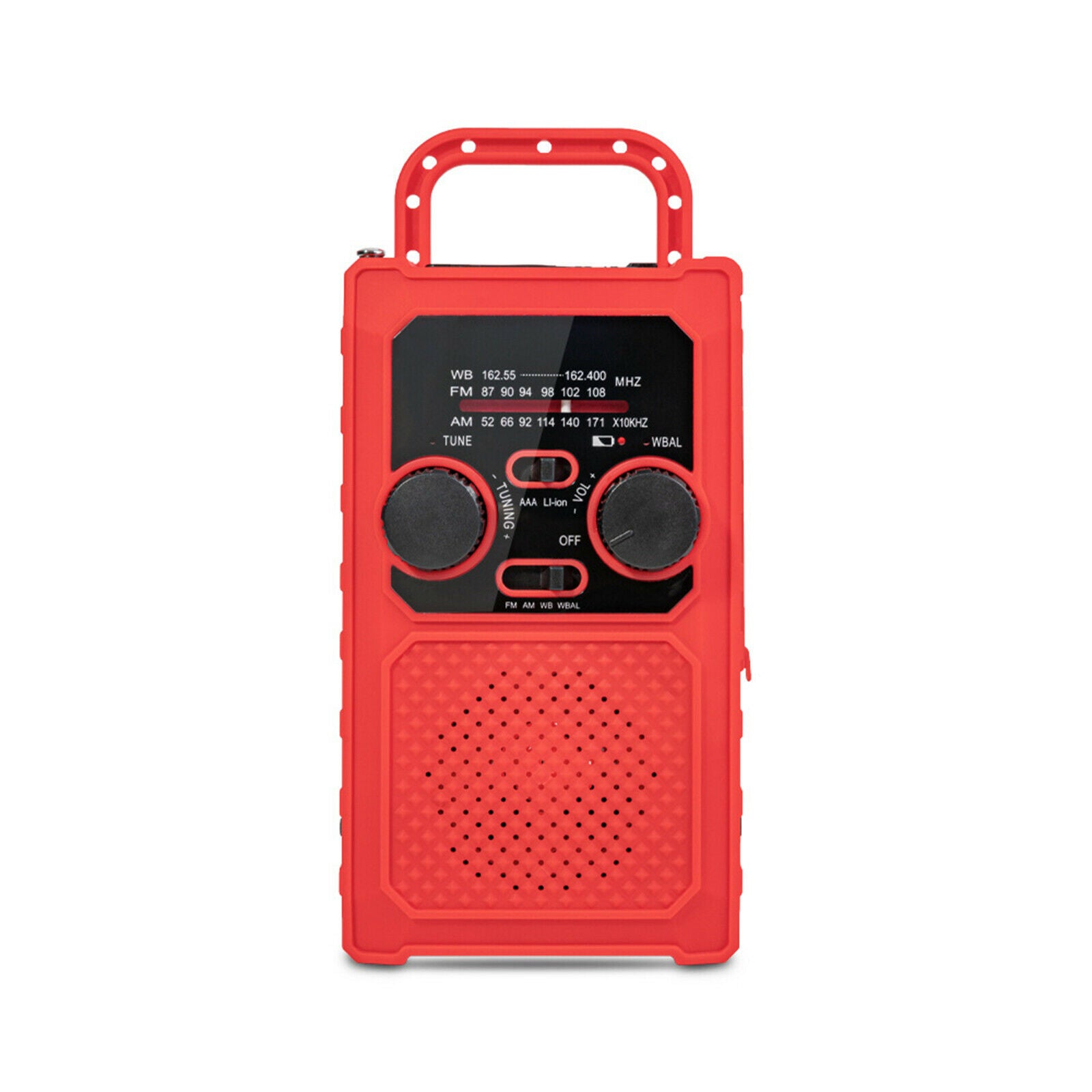 Emergency Solar Hand Crank Dynamo AM/FM/WB/NOAA Weather Radio Charger SOS