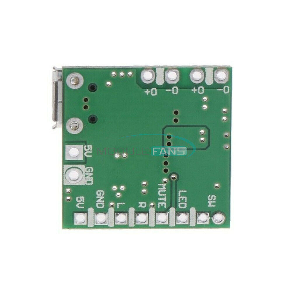 DC5V PAM8403 2x3w Mini Class D Micro USB Power Amplifier Board Bluetooth Speaker