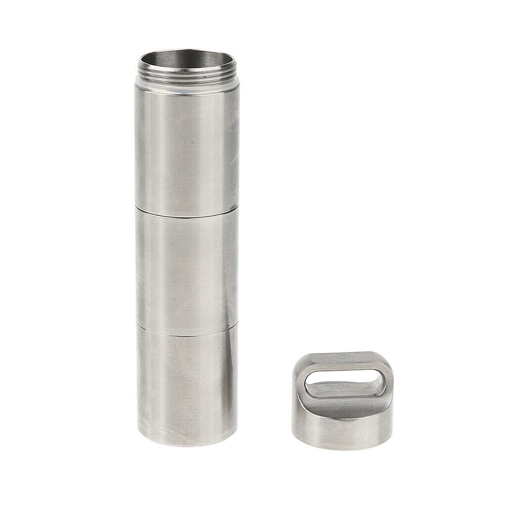 Toothpick holder made of stainless steel Pills storage box Cotton swabs box L