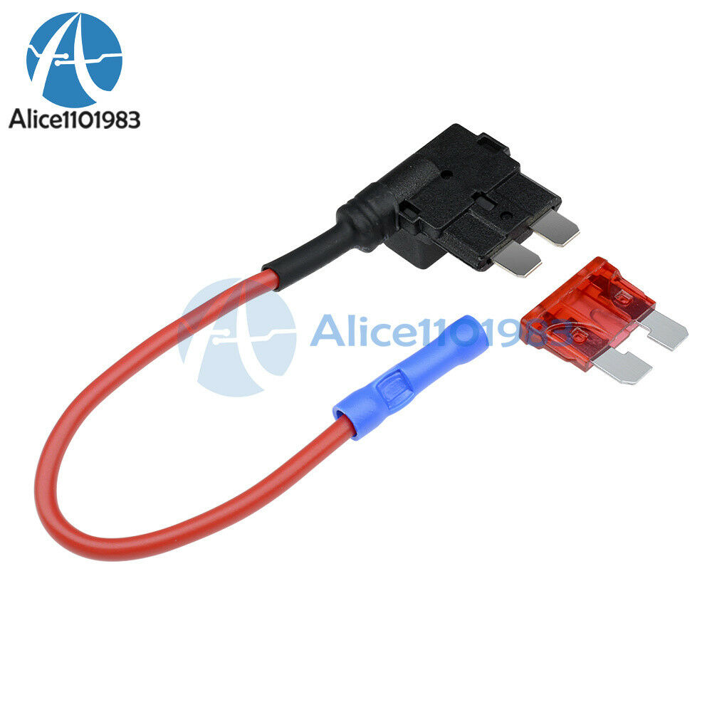 12V Car Add-a-circuit Fuse TAP Adapter Standard ATM APM Auto Blade Fuse Holder