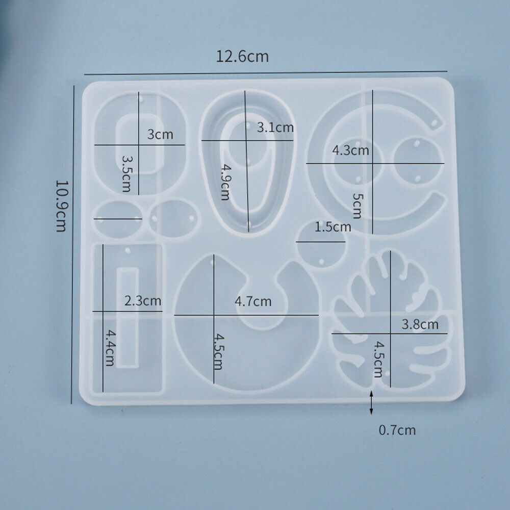 DIY Epoxy Silicone Earring Pendant Jewelry Eardrop Making Casting Mould Craft