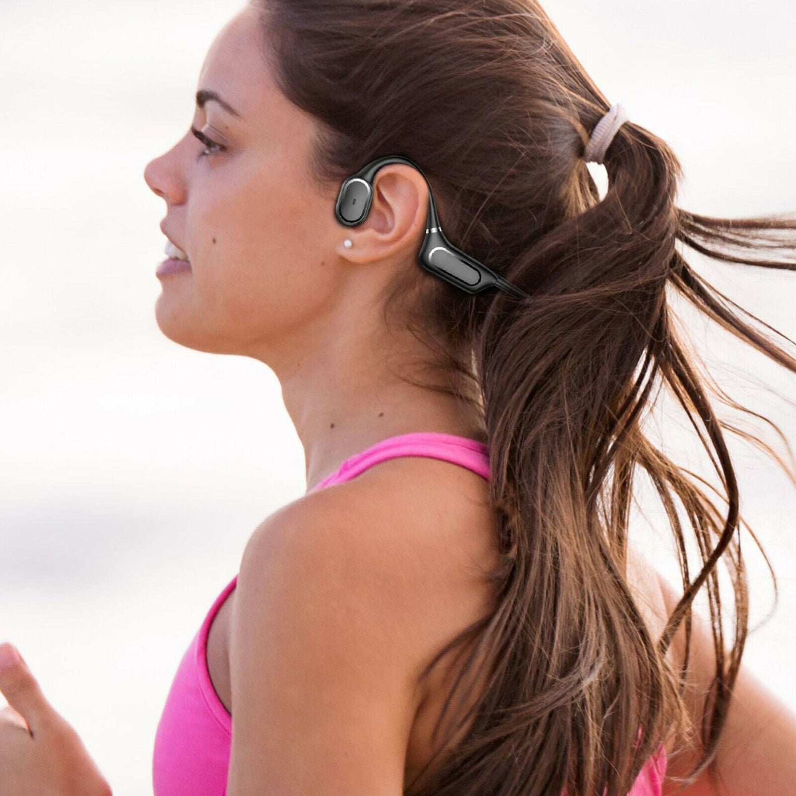 Open Ear Bluetooth Headset Bone Conduction TWS Sport Earphones for Bicycling