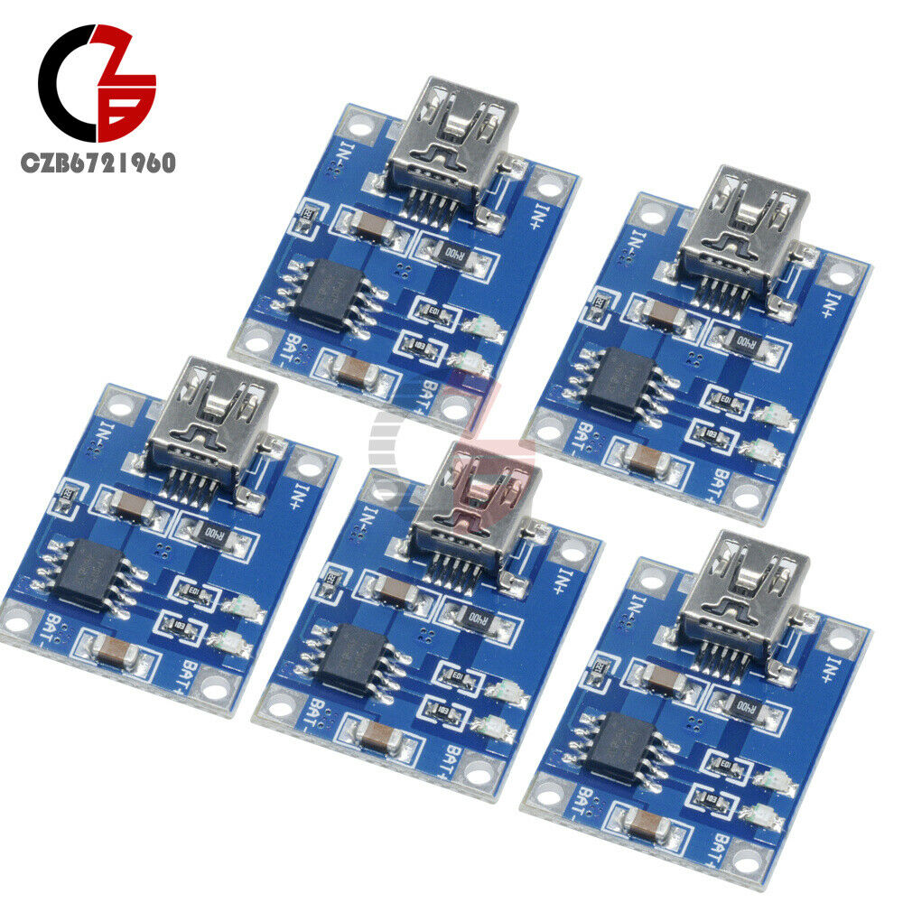 2PCS TP4056 Mini USB Charge Board 5V 1A Lithium Battery Charger Charging Module