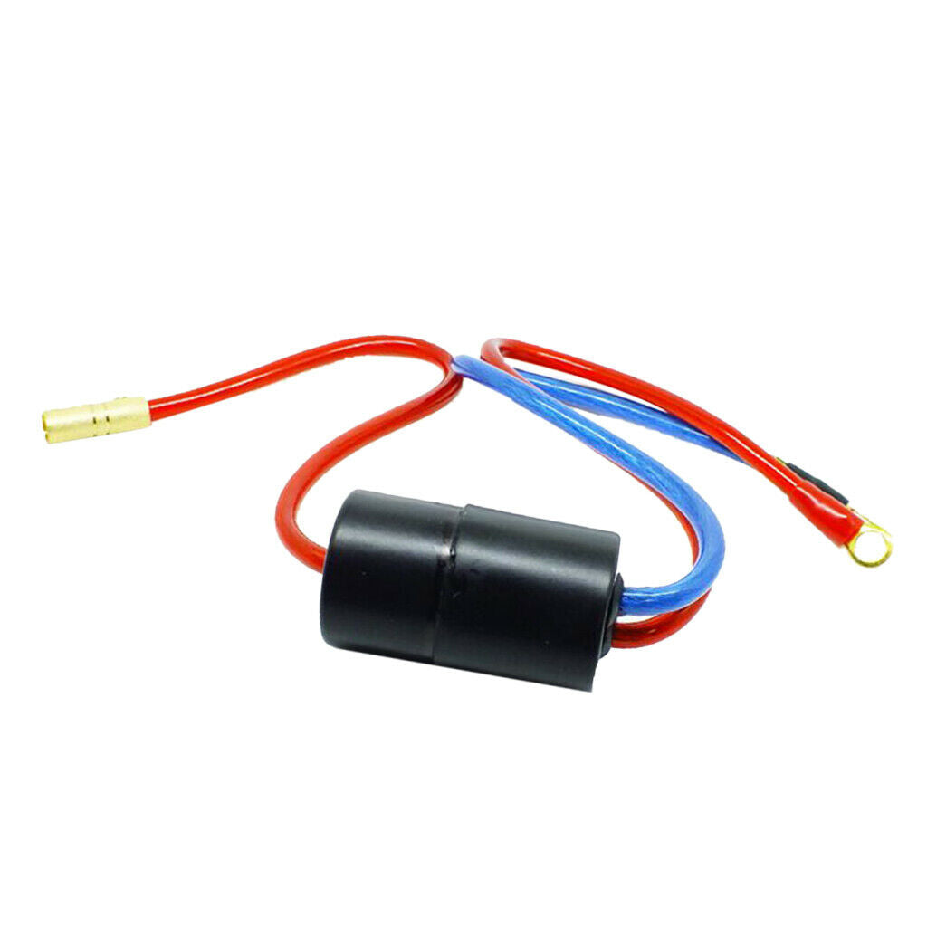 For 40 Amp Car Audio Engine Noise Filter Amplifier Install, Black