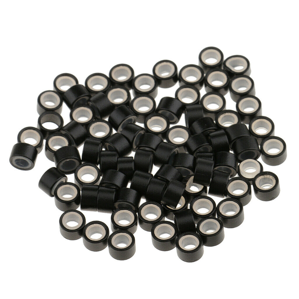 1000 Rings Silicone 5pcs Hook  Steel Pr Hair Extension