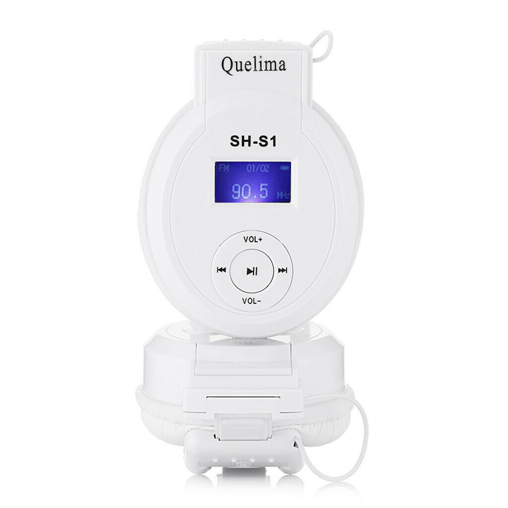 Portable LCD Wireless Card Slot Headphone Stereo Headset FM Radio TF Card