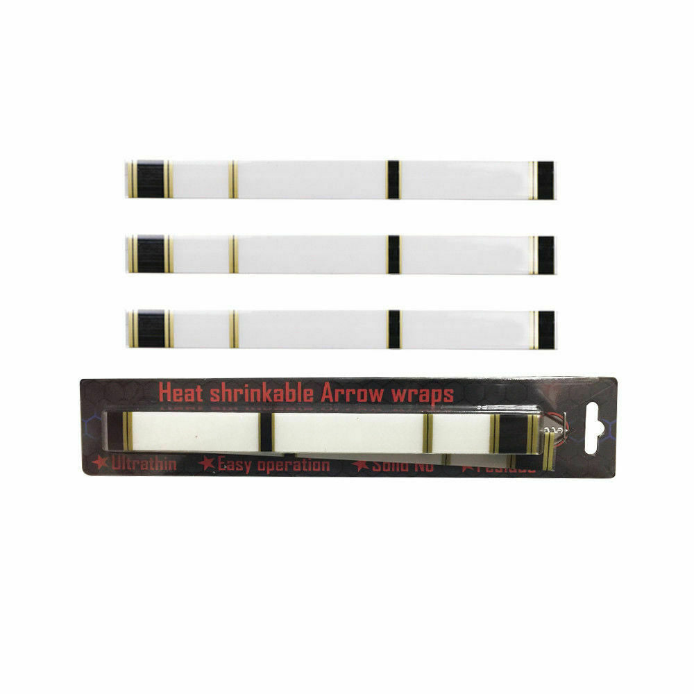 15pcs Archery Arrow Wraps Traditional 7.7 x 0.8inch White