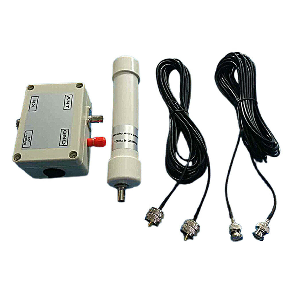 New Cased Mini Whip Active Antenna HF LF VLF Mini Whip Shortwave SDR RX portable