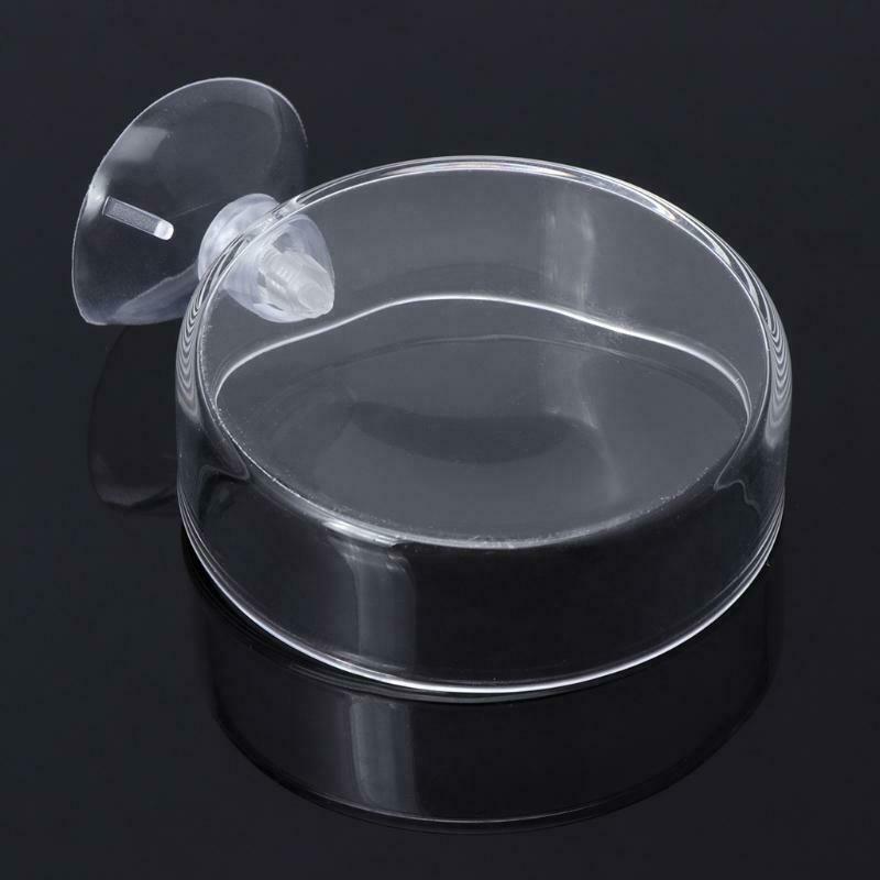 New Arrival Fish Tank Feeder Aquarium Shrimp Glass Feeding Bowl Clear Dish Tray