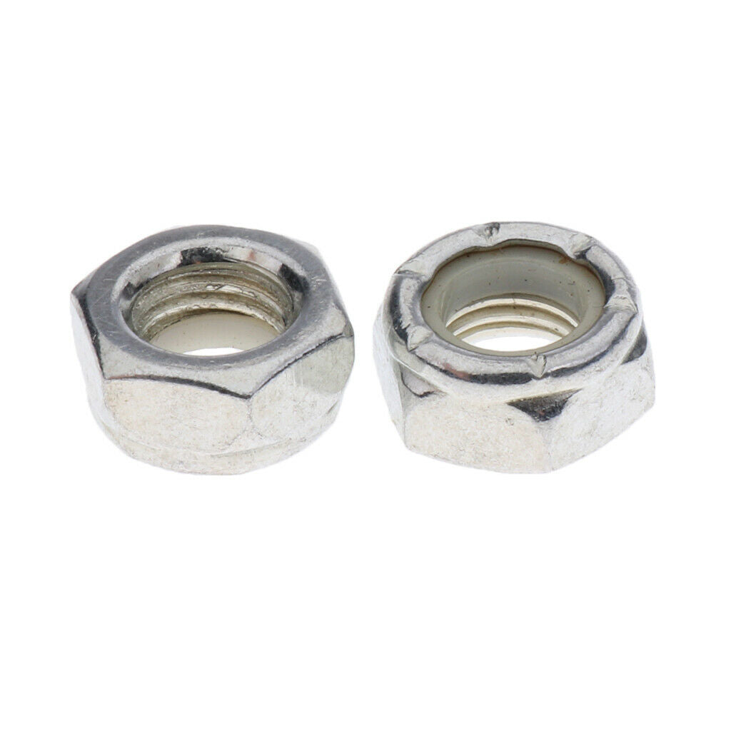 10pcs Skateboard Trucks Screw Nuts Mounting Axle Nuts Longboard Repair Gear