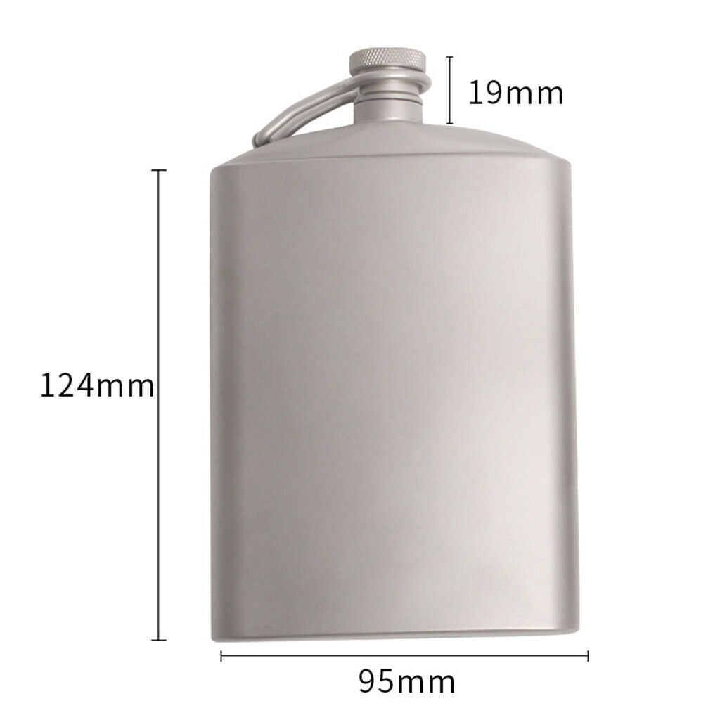 Pocket Titanium Hip Flask Wine Picnic Bottle Barware Whisky Pot Present