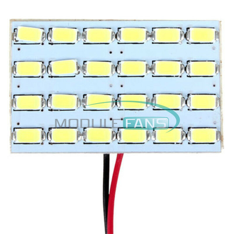 24x 5730 SMD LED Light Panel Board Car Interior Dome Reading Lamp Light 12V 3W M
