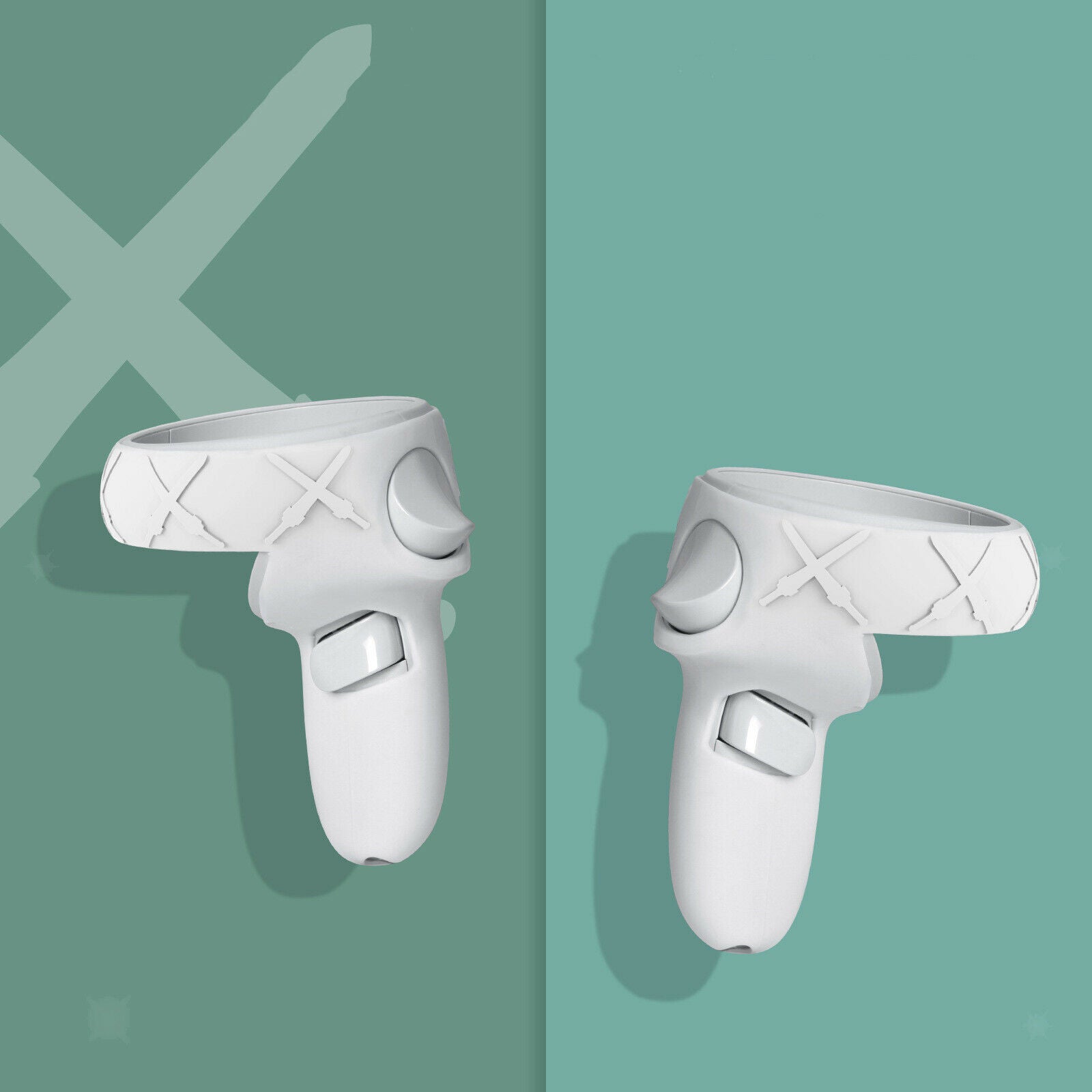 Silicone Touch Controller Grip Cover for Quest 2 Anti-Throw Handle