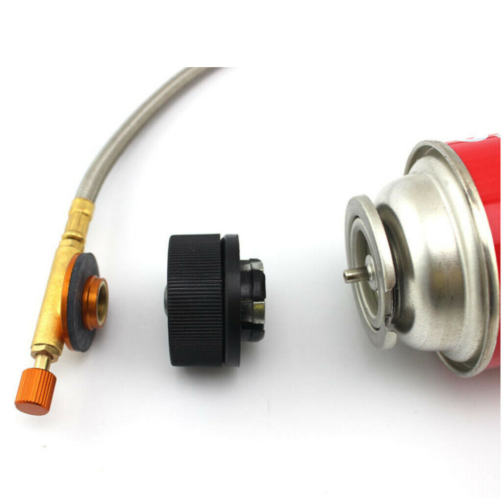 Outdoor Backpacking Camping Stove Tank Gas Bottle Connector Conversion Head