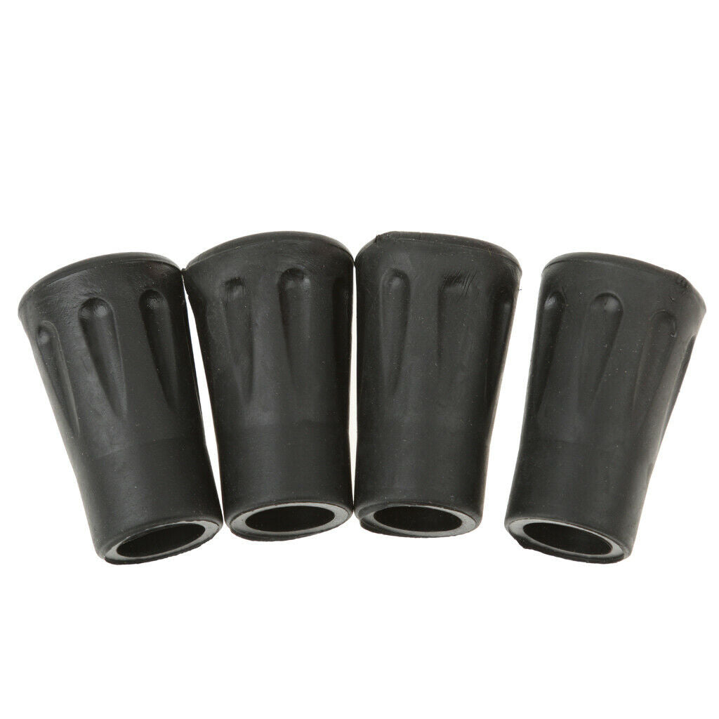 4cm Replacement Rubber Tips End For Walking Trekking Poles Sticks Pack Of 4