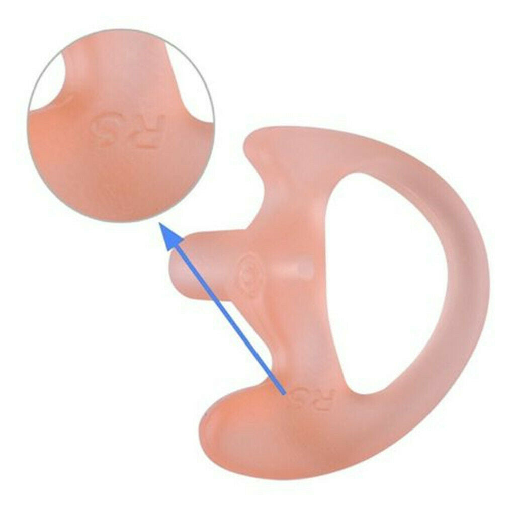 5Pairs Silicone Ear Bud for 2-way Radio Covert Acoustic Tube Earpiece Pink