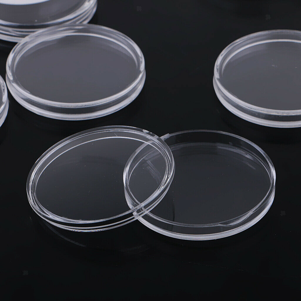 100+20 Pcs Protective Coin Holder Cases Boxes Clear Holder Case for Coin Holder