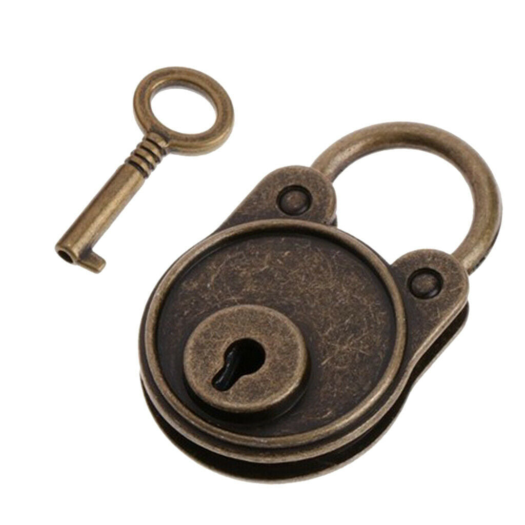 47mm small copper lock luggage case padlock box case mini lock bear Copper