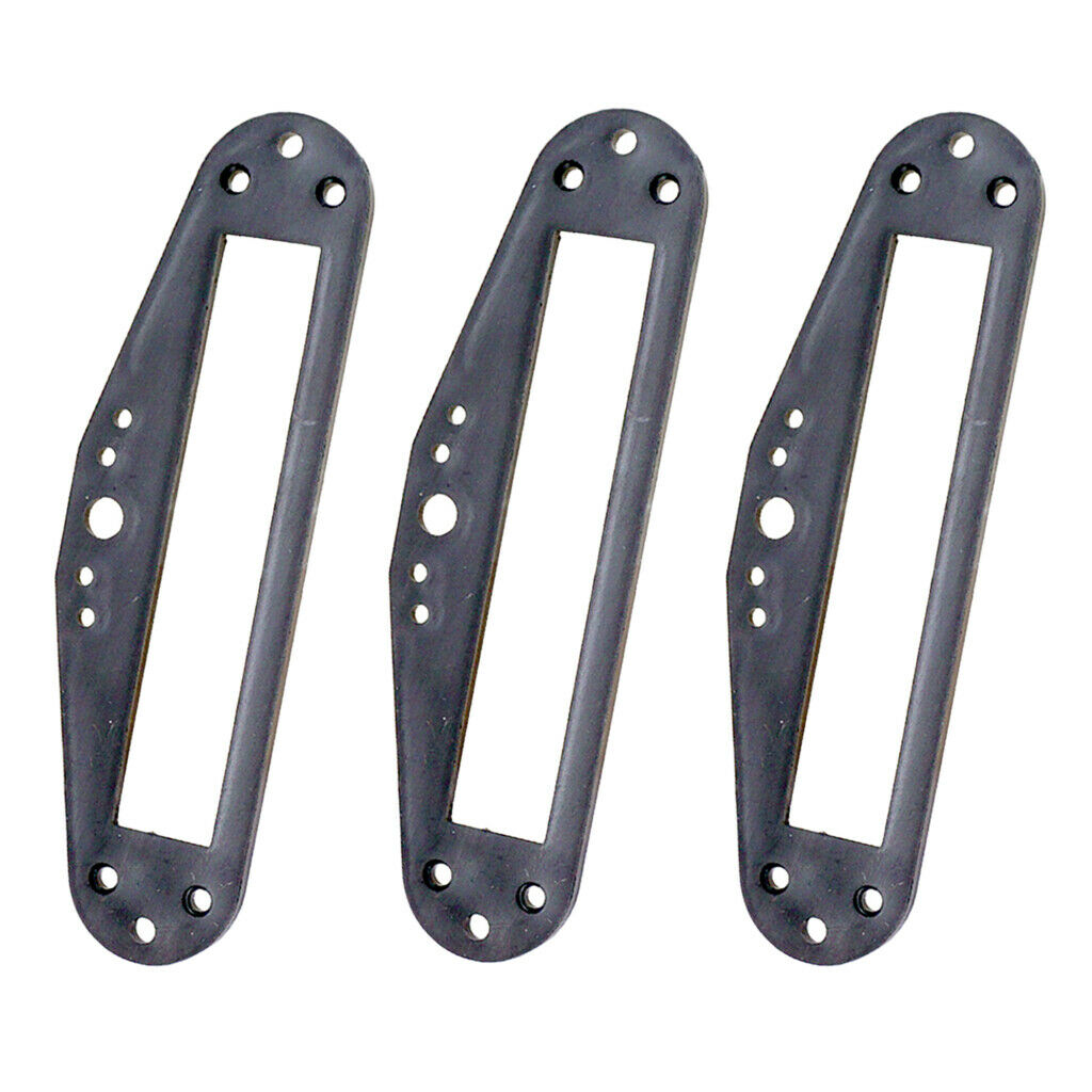3 Pieces Plastic Dual Rail Humbucker Pickups Baseplate for Electric Guitar