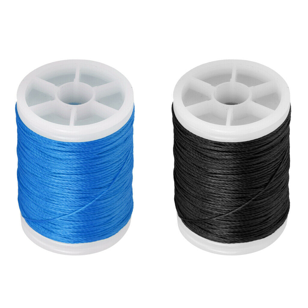 Pack of 2 Ultra-light Archery Serving Thread Protect and Repair Blue+Black