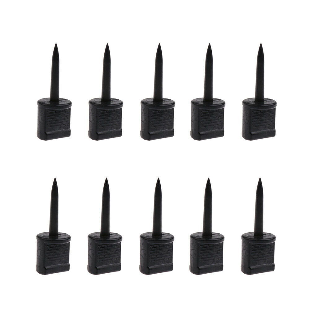 10pcs Plastic Archery Paper Target Pins Nail Supplies Target Face Pin Black