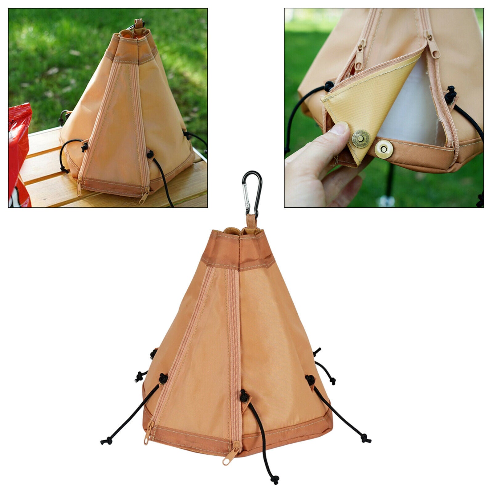 Foldable Camping Tent Tissue Box Bag Napkin Holder Restaurant Decoration