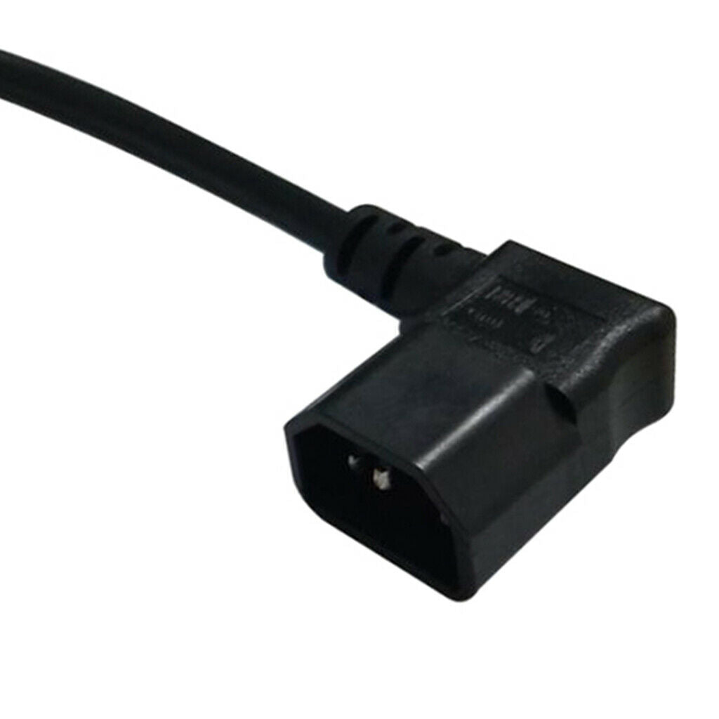 New IEC320 C14 Male Right Angle to C13 Female C14-C13-Cable Power Convertor