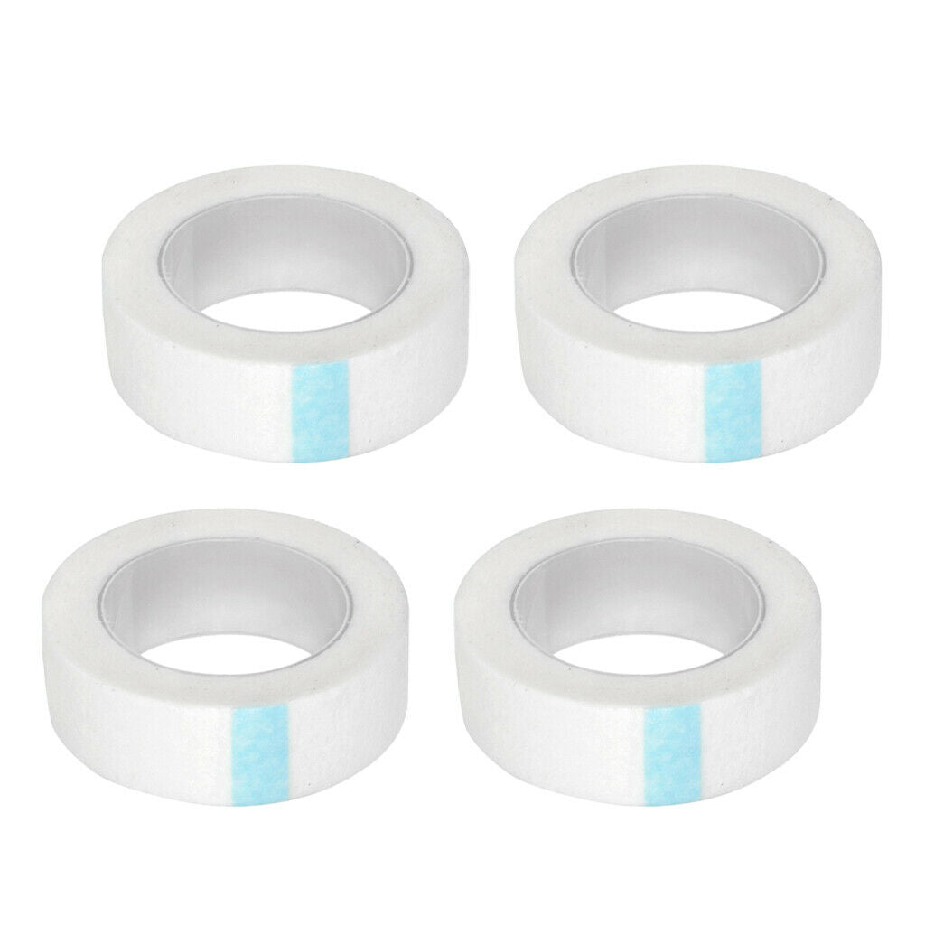 Pack of 4 White Adhesive Eyelash Tape Under Eye for Lash Extension Grafting