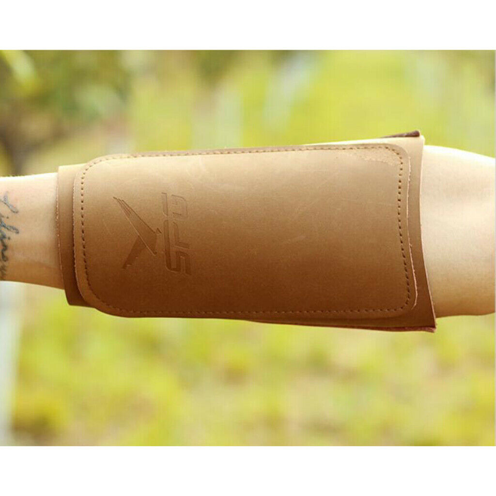 Cow Leather Traditonal Archery Arm Guard Bracer Bow Shooting Arm Protector