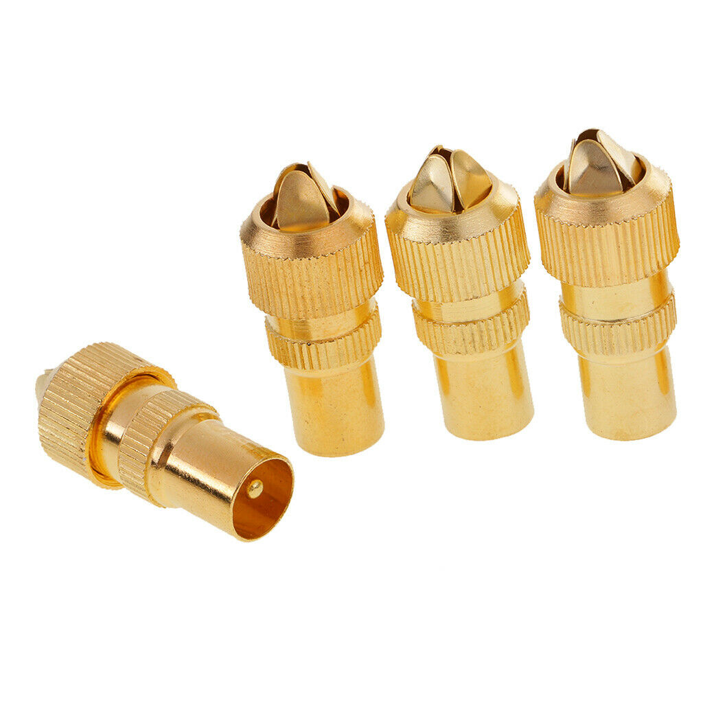 10 Pcs RF Coaxial Cable Wire Connector TV Antenna Coupler Adapter