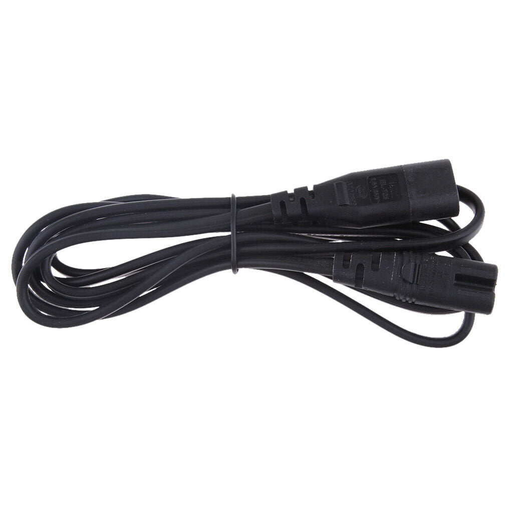 Universal IEC C8 Male to C7 Female Converter Adapter Power Cables 1.8Meter