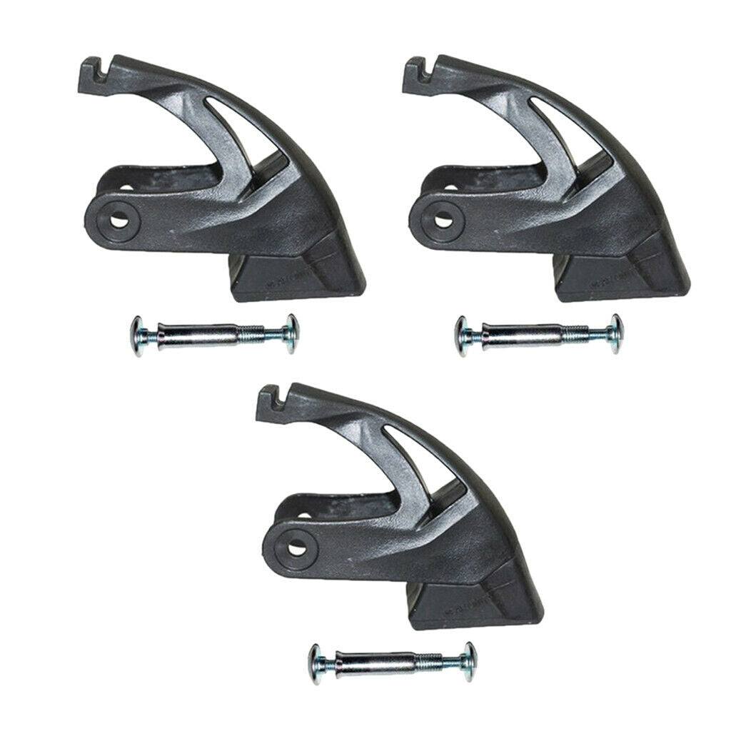 3Pcs Universal Roller Skates Brakes Pads Brake Blade Accessories Black