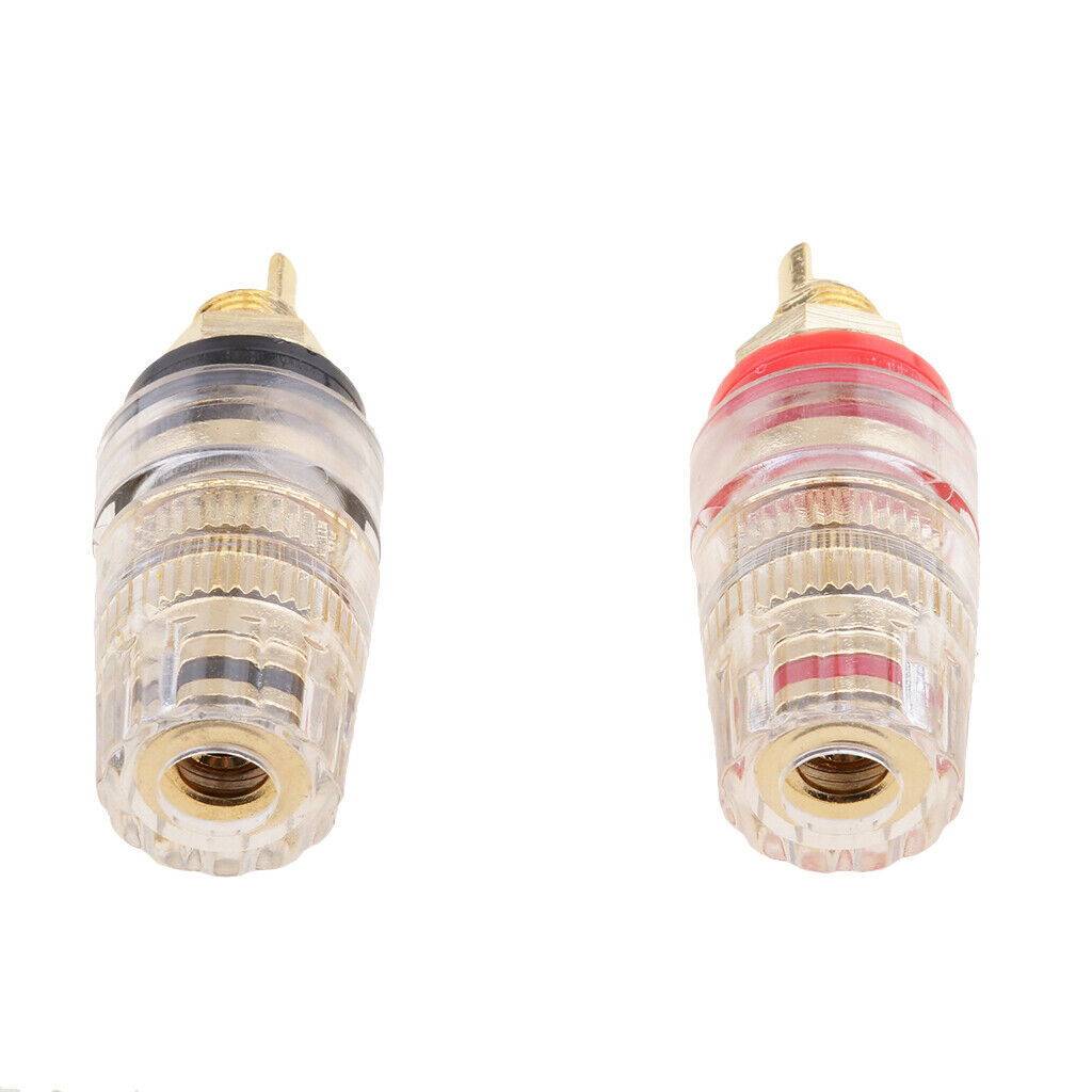 5pairs GoldPlated Speaker Binding Post Terminal Banana Plug Socket Connector