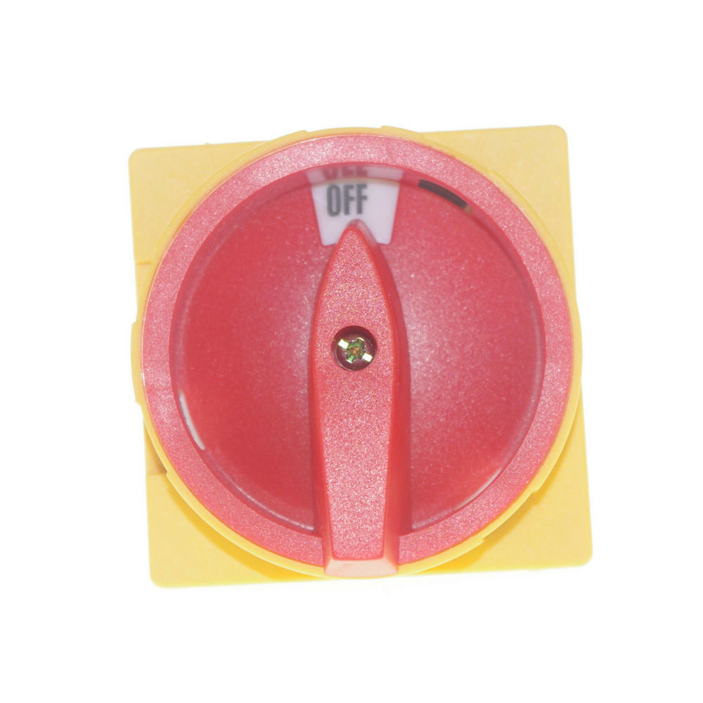 (1)Rotary Switch 48*48mm Cam Changeover Switch 20A 0-1 "OFF"-"ON" Pad-lock type