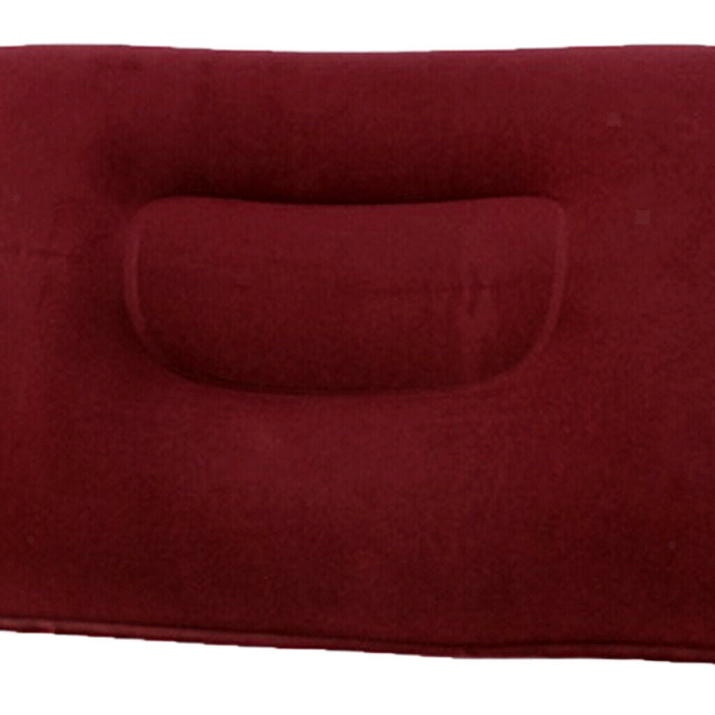 Inflatable Camping Pillow Lightweight Travel Airplane Air Cushion Beach Car