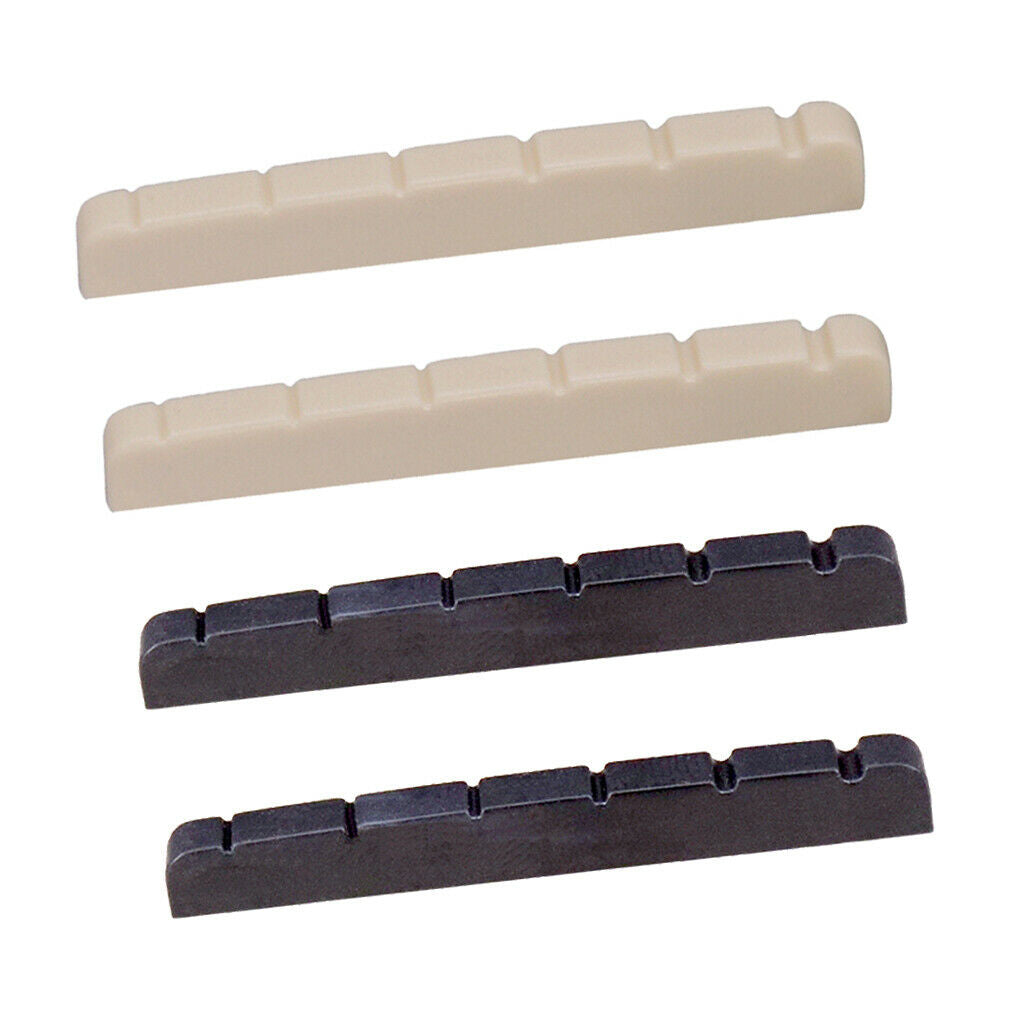 lot New 6 String Bass Guitar Nut Slotted Guitar Replacement Acoustic White