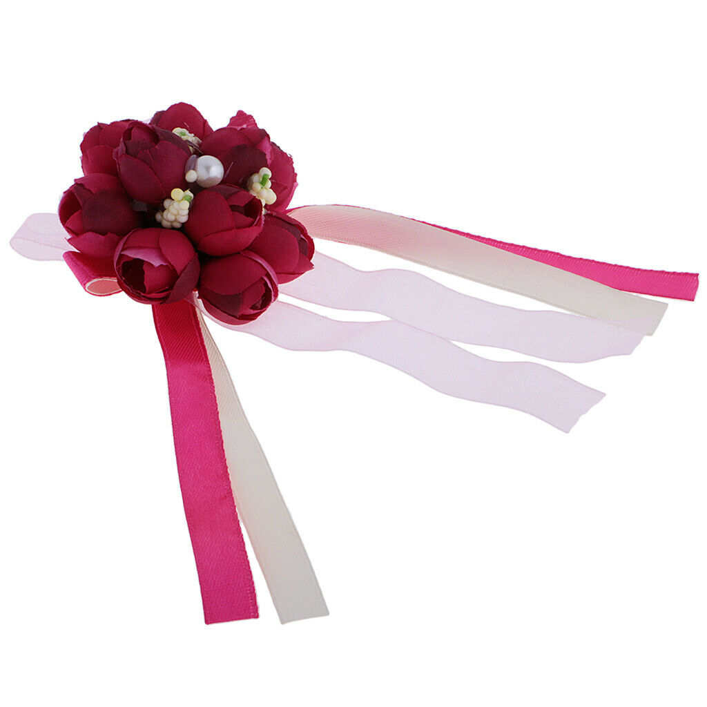 Boutenniere Brooch Flower Accessory Tuxedo Party Dress Wedding Groom Suit Label