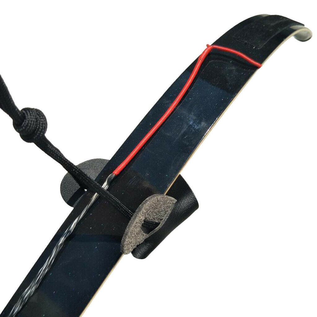 Archery Bow Stringer Leather Bowstring Install Tool Rope Hunting Accessories