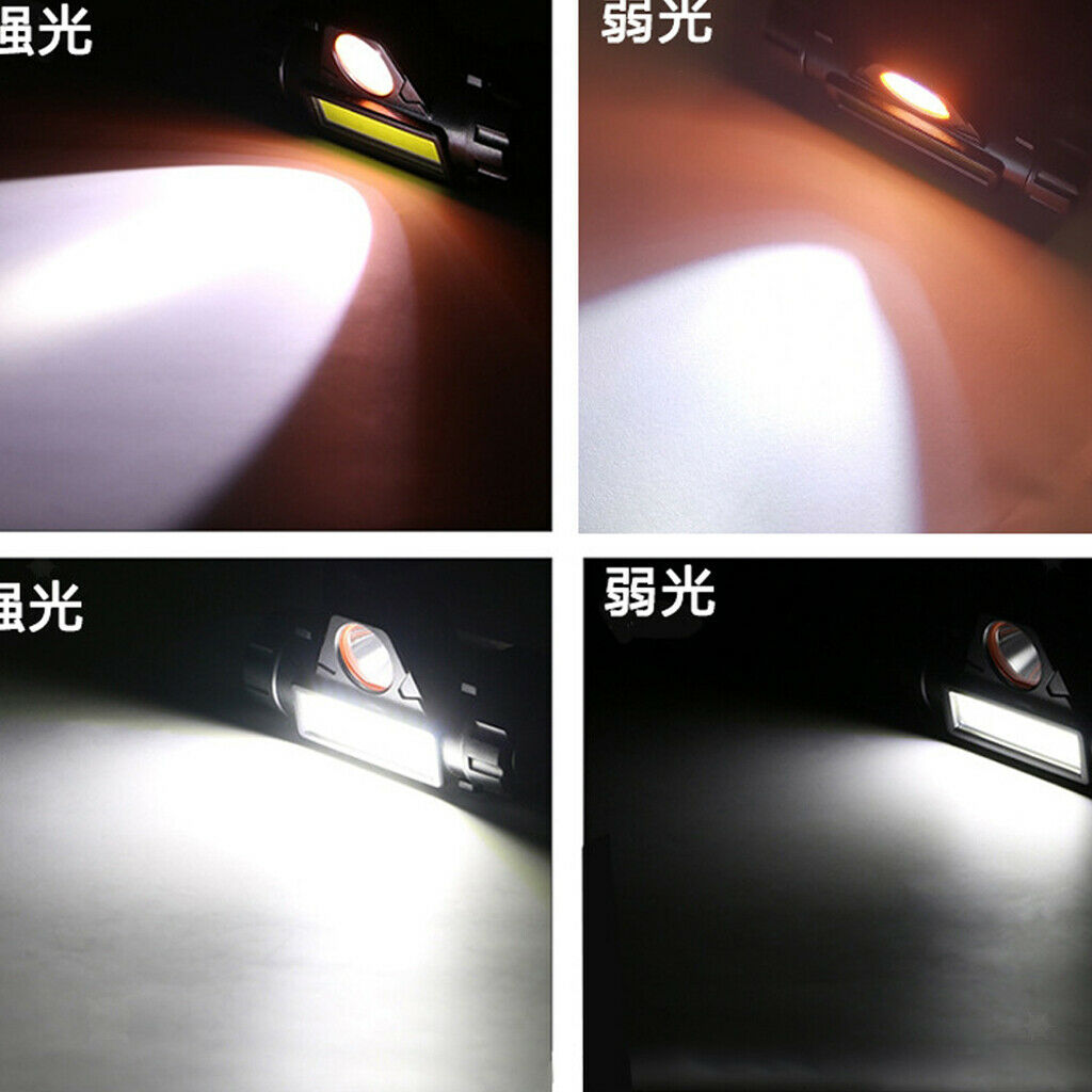 2Pcs Waterproof Headlamp Runner Headlight Flashlight 350Lumens Fishing