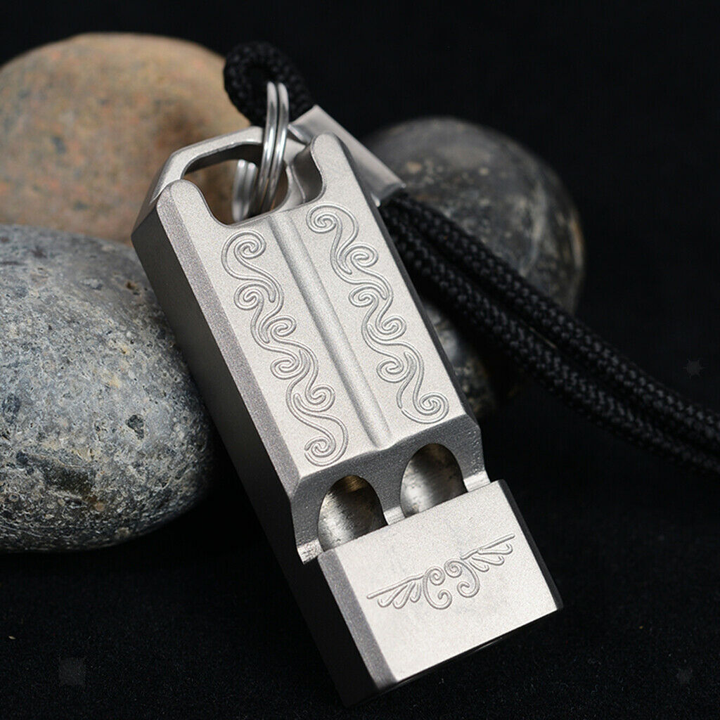 High Pitch Emergency Whistle Double Tube Loud for Hiking Dog Training