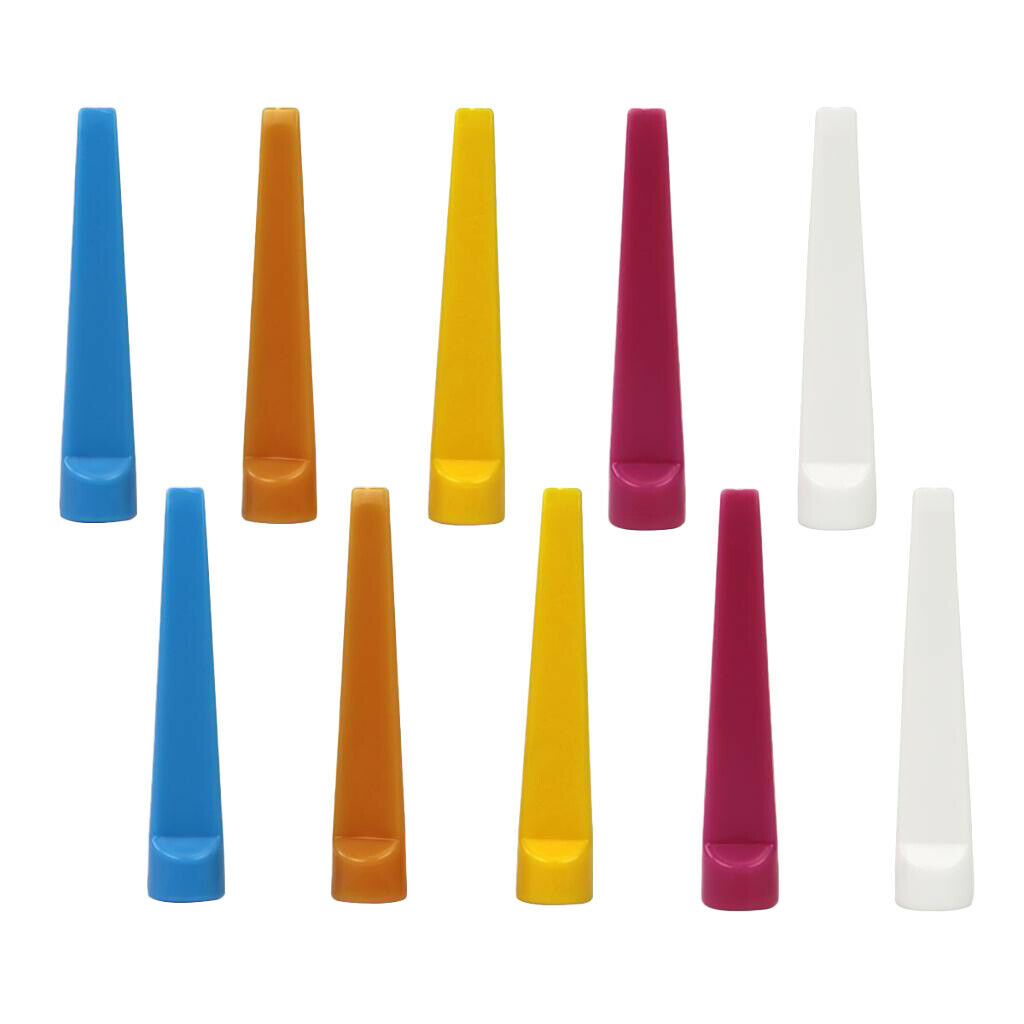 10 Count Durable Plastic Wedge Golf Tees 74mm Random Color Golfer Training