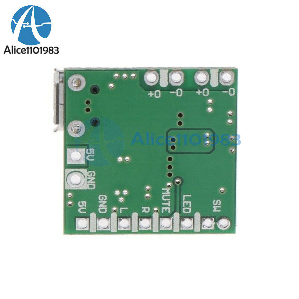 PAM8403 DC 5V Mini Class D 2*3W USB Power Amplifier Board DIY Bluetooth Speaker