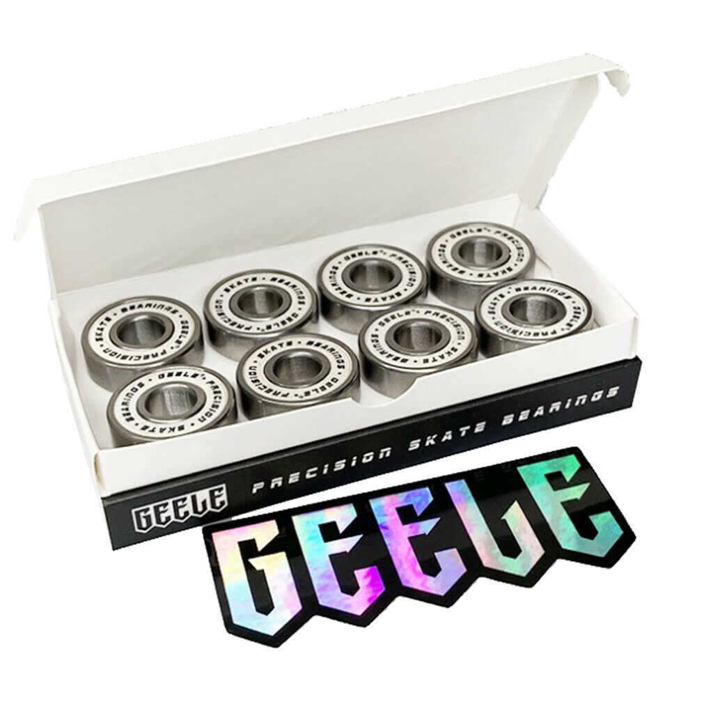 8x Skateboard Bearings Carbon Steel for Longboards Roller Skates Spinners