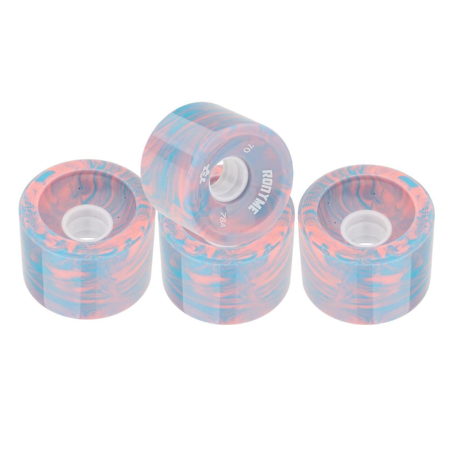8 Pieces Skateboard Wheels 70x51mm High Performance PU Roller 78A Wheel