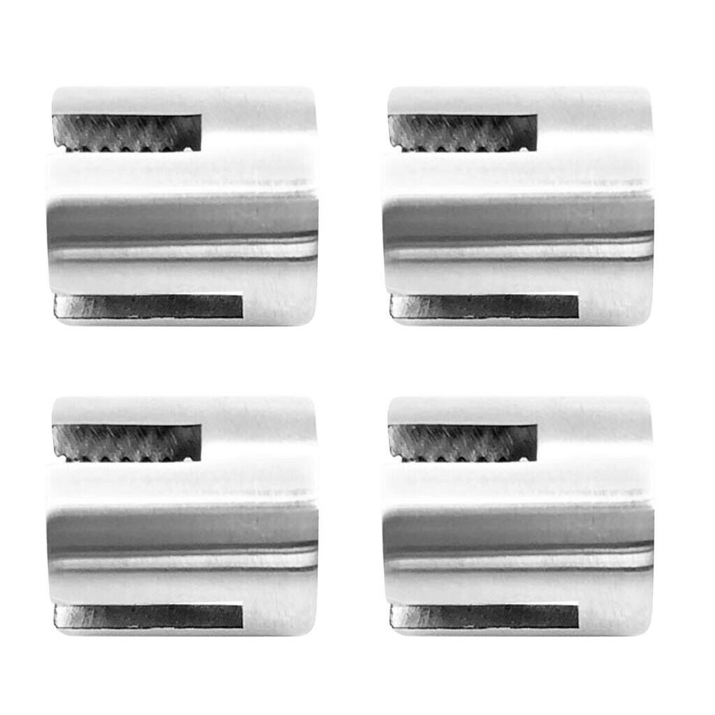 3mm Wire Rope Holder Cross Clip 316 Marine Grade Stainless Steel Made 4pcs
