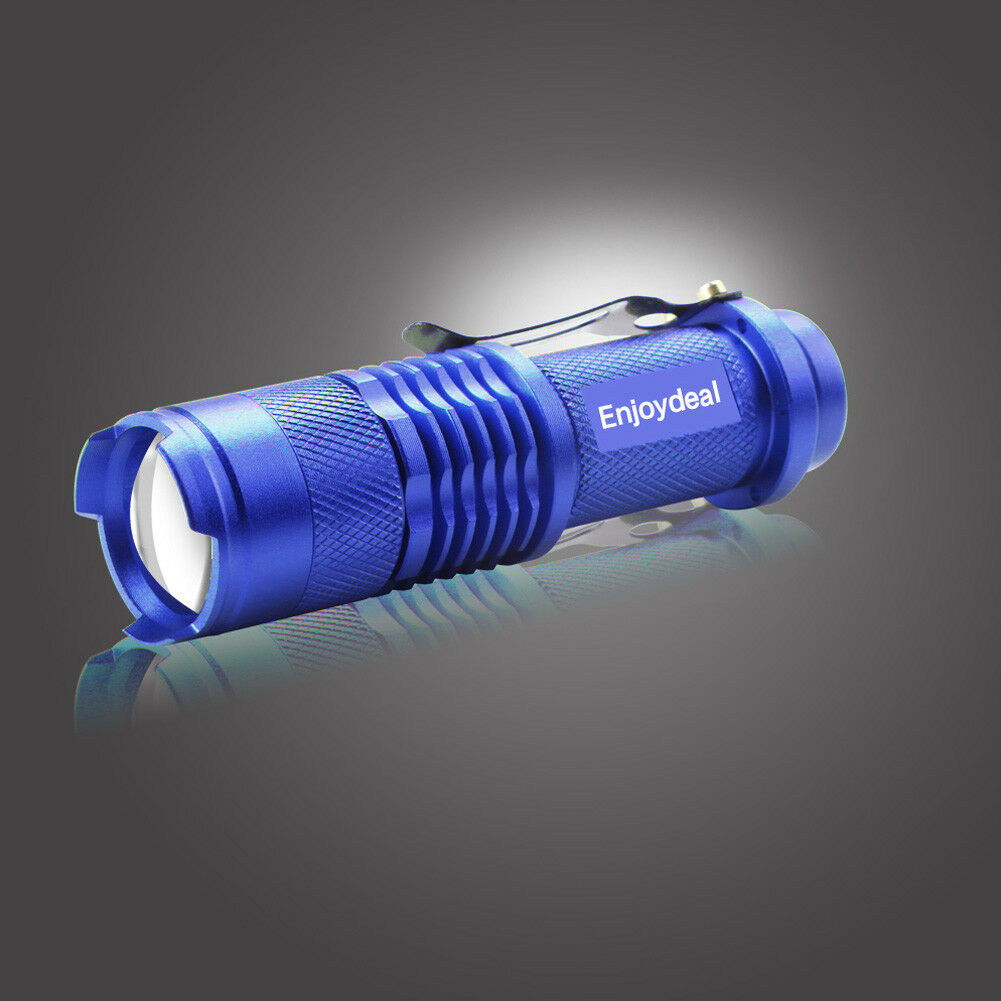 Portable Mini Q5 Zoomable 1200 Lumen LED Flashlight Torch Lamp 9.4cm