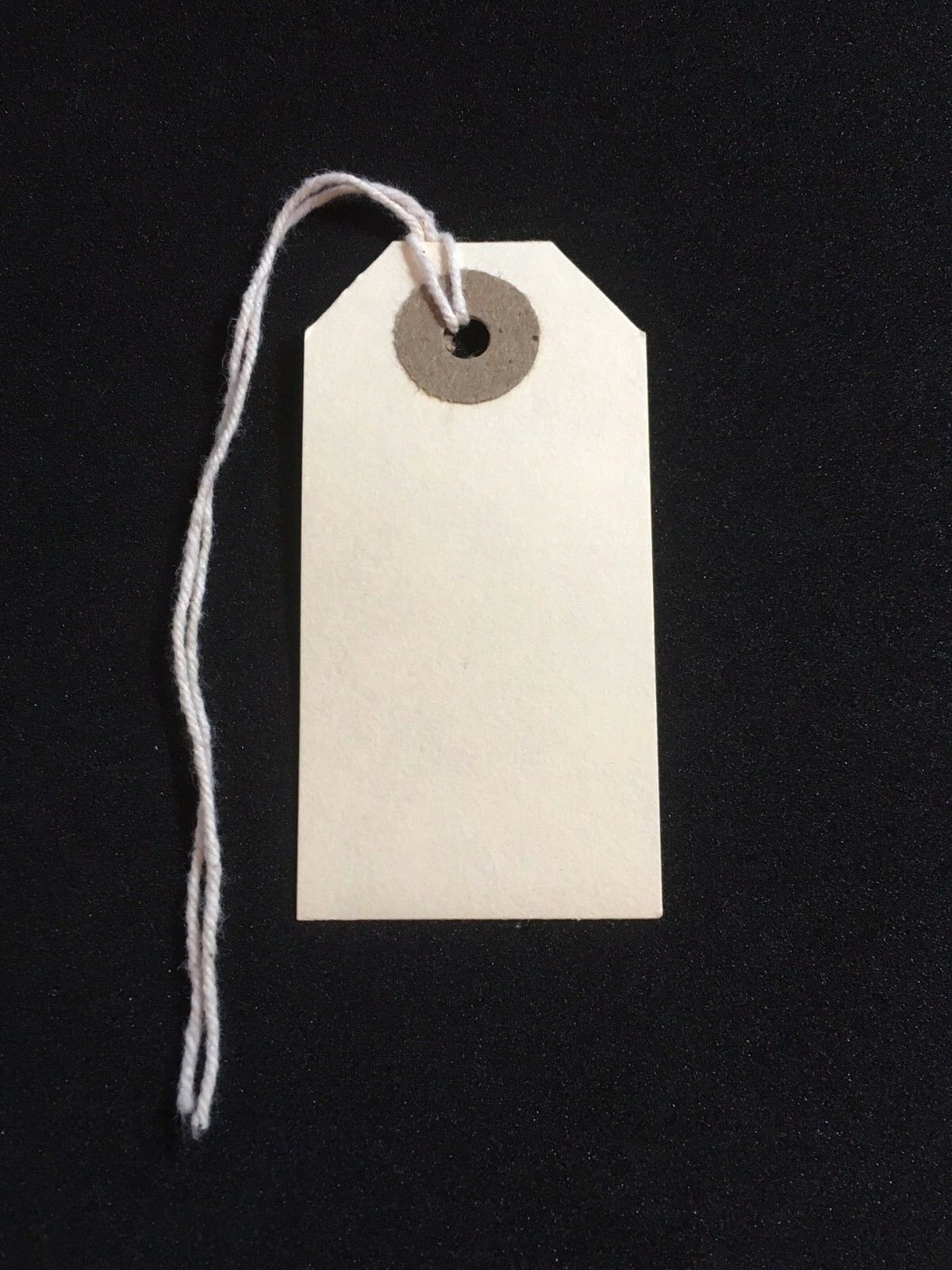 100 x Quality Strung Manilla Price Tags 54mm x 29mm