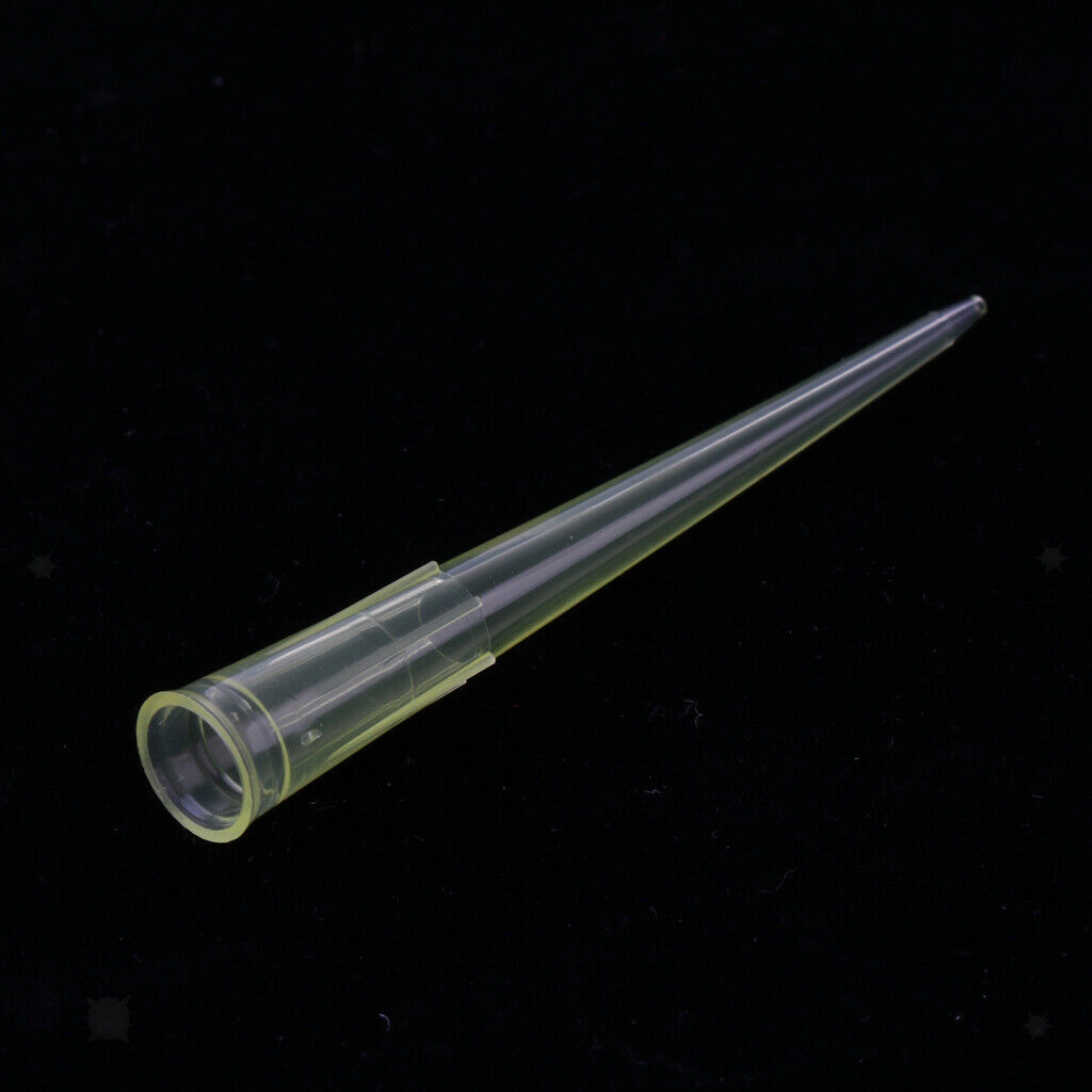 1000 Pieces / Clear Yellow Pipette Tip / 200ul / Transfer Pipettor Tips 50mm
