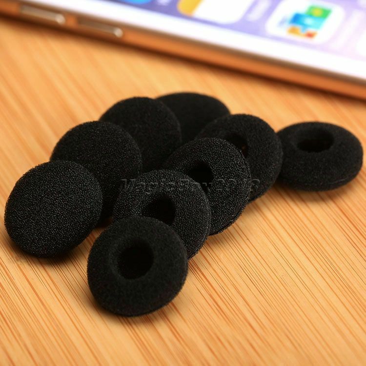 30pcs Replacement Headphone Earpads Headset Foam Covers Ear Pads Cushion 15mm