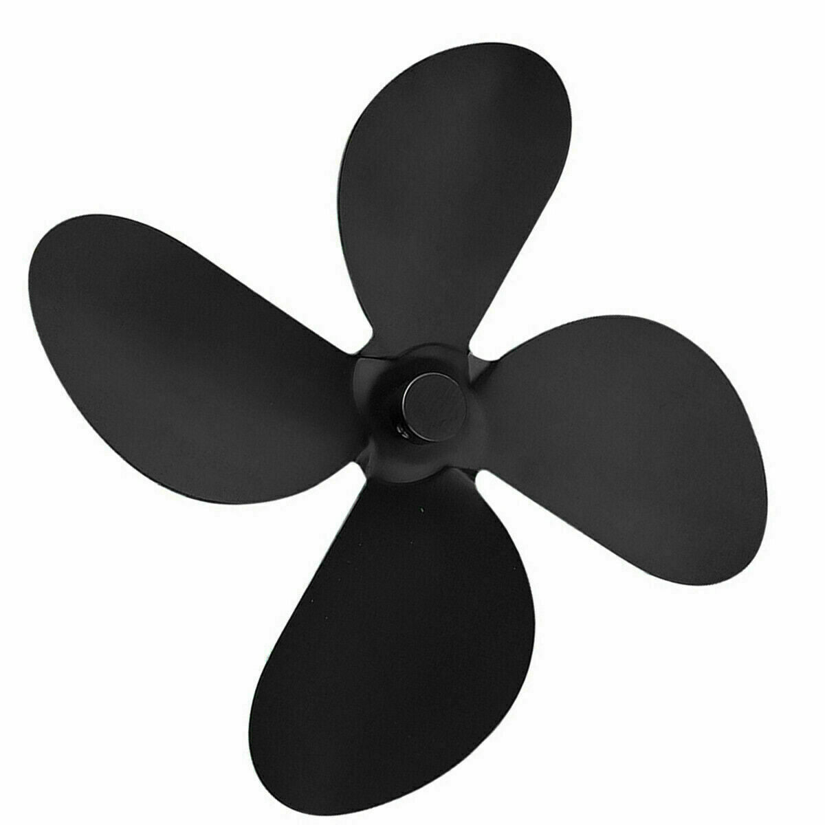 4 Blade Stove top Fan Heat Powered Log Wood Burner Eco Friendly Mini Fan Leaf